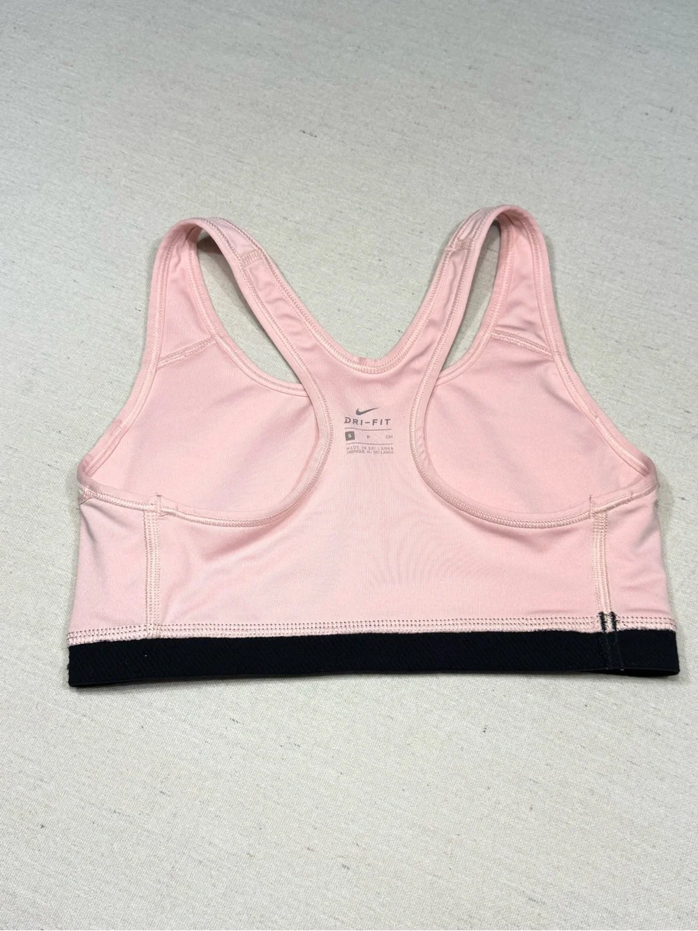 Nike Women’s Light Pink Dri-FIT Sports Bra - Size Small